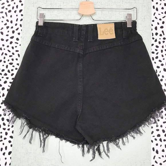 Lee Pants - Lee | Black High Rise  Denim Cutoffs